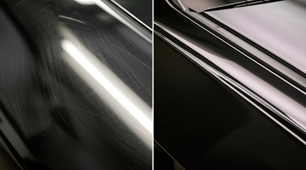 Headlight restoration before and after